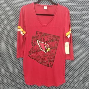 NFL Team Apparel - Ladies Arizona Cardinals lightweight nightgown. New. Size- M
